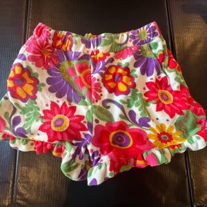 Girls Mini Boden shorts with ruffles